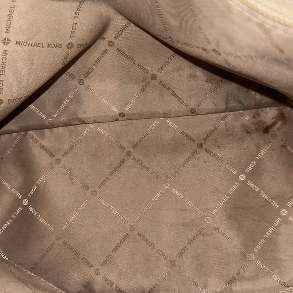 MICHAEL KORS Cindy Dome Satchel MK LOGOBROWN - Picture 14 of 16